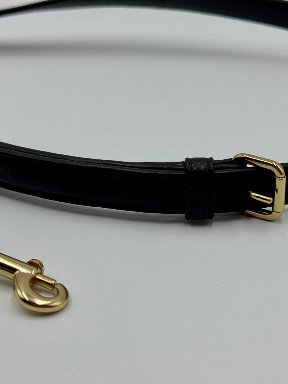 Coach Black & Gold Adjustable Handbag/Purse Strap